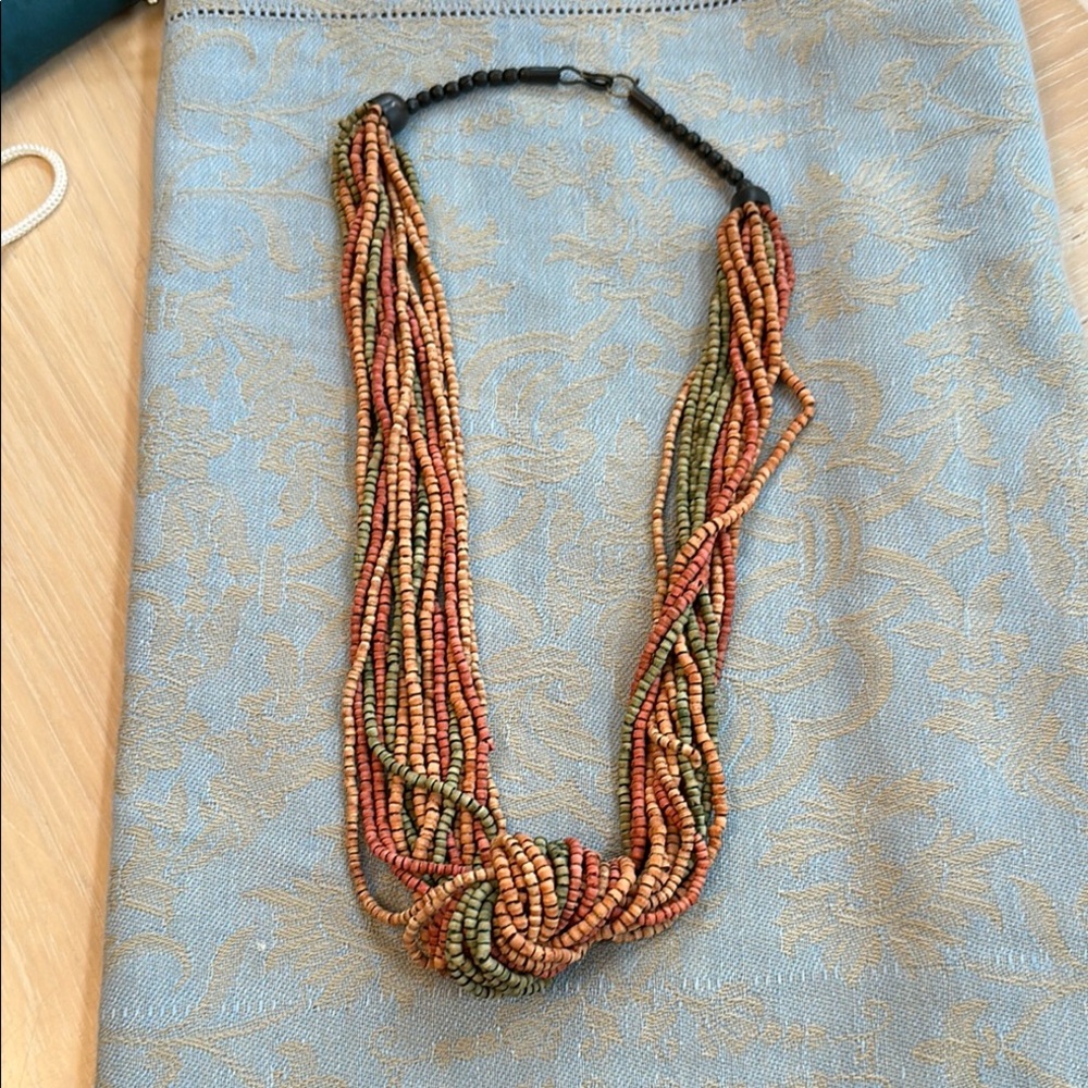 Vintage Multicolor Beaded Necklace